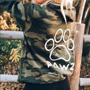 PAWZ Green Camo Sweatshirt